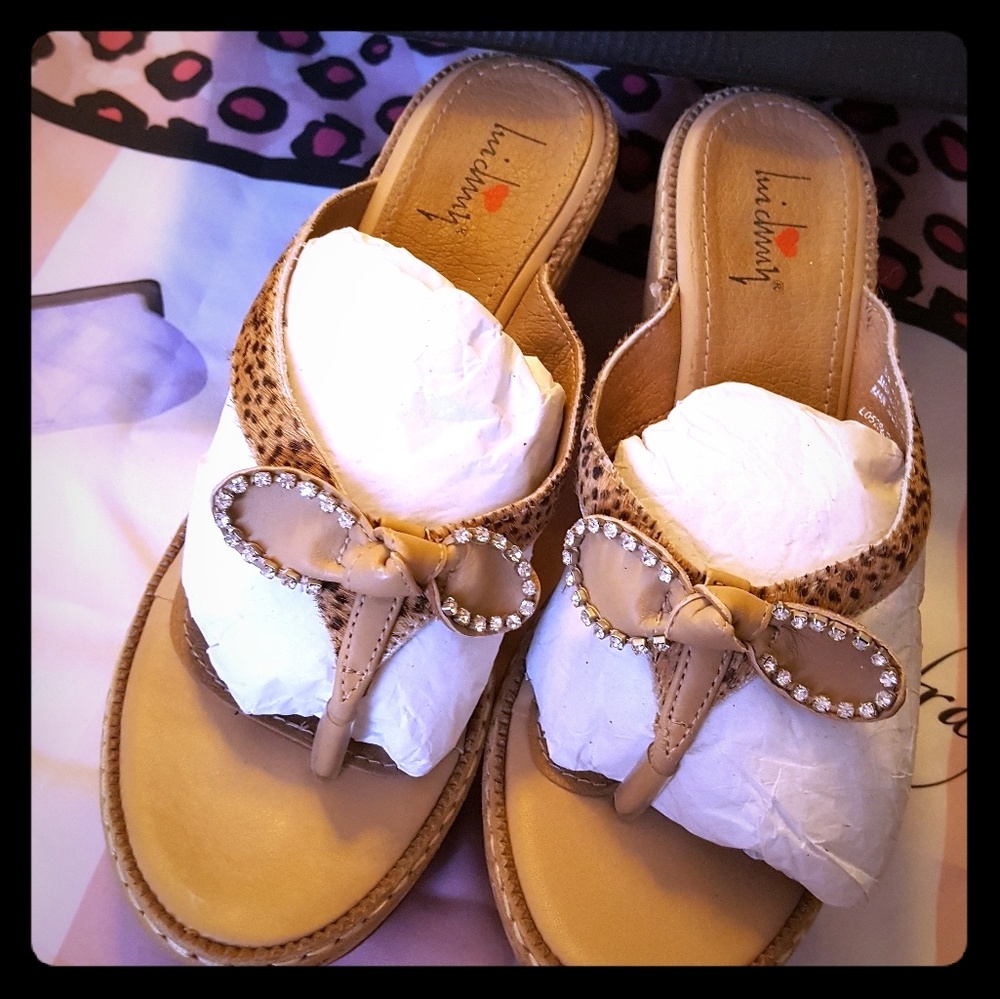 Luichiny cork heel sandals